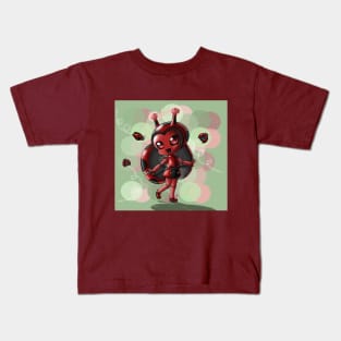 Ladybug Robot Kids T-Shirt